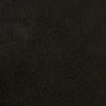 Dark leather texture sample with granular suede finish, mottled tone, and “mariani leather px agatha” label visible in the corner.