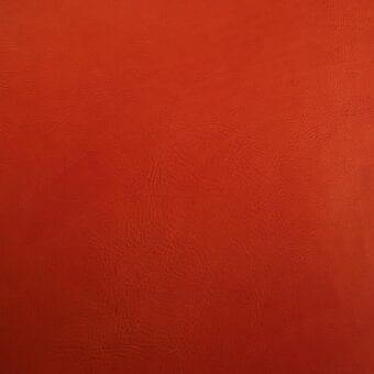Red saddle leather texture displaying mottled wrinkles, vegetable-tanned finish, matte surface, and uneven grain with overlaid text details.