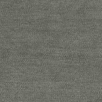 Gray textured fabric sample with a dense, granular pile and matte finish, displaying subtle tonal variations and uniform density.