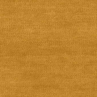 Arketipo fabric sample, golden-yellow woven texture, granular pile with horizontal striations, matte finish against a neutral backdrop.