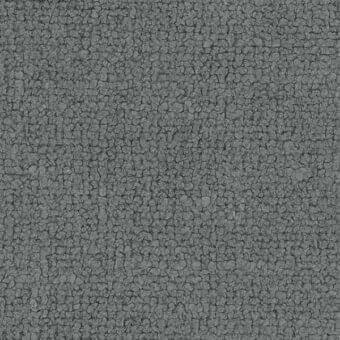 Dense gray fabric texture with irregular bumps, presenting a granular and uniformly colored surface under even studio lighting.