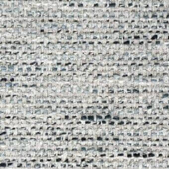 Light gray tweed fabric texture with muted blue threads, dense irregular weave, natural fiber blend, nubby matte finish.