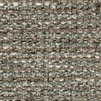 Woven fabric texture, gray and beige heathered blend with blue undertones, dense nubby weave with horizontal and vertical fiber grid.