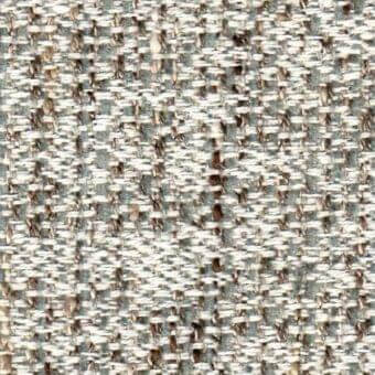 Woven fabric texture, off-white and gray-blue heathered blend, tight nubby construction with visible vertical and horizontal yarns.