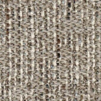 Beige, gray, and taupe woven fabric texture with irregular grid pattern, matte finish, and natural fiber appearance; Arketipo "dudeup" 110630004748.