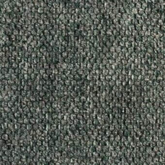 Dense nubby fabric texture in muted teal-gray tones features a tightly looped, irregular pattern with subtle heathered color variations.