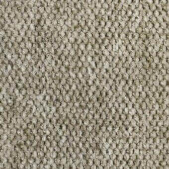 Heathered gray looped pile fabric with olive and beige tones, dense nubby texture for upholstery or flooring.