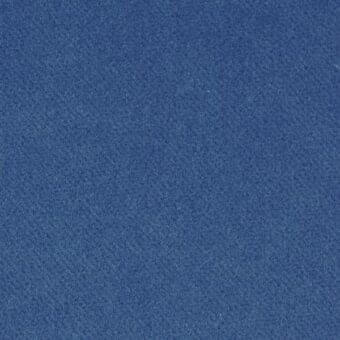Blue woven fabric texture with a granular, brushed finish and consistent saturated color, presented under even diffused lighting.