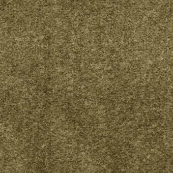 Olive green felted fabric sample with a dense, mottled texture and matte finish; tag reads “arketipo mirage 8083” outdoor fabric.