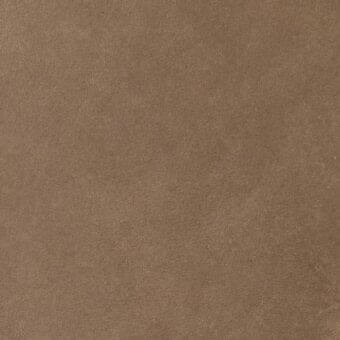 Leather texture sample, medium brown, granular matte finish with imprinted “arketipo > leather > pelle a > 110030002612” text.