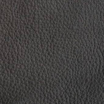 Dark gray leather texture with a dense pebble grain, matte finish, and consistent color; durable, full-grain appearance, Arketipo pelle b 110030003147.