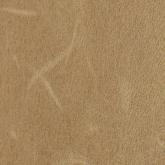 Beige carpet texture with a short, dense pile and mottled appearance, displaying subtle tonal variations and faint irregular markings.