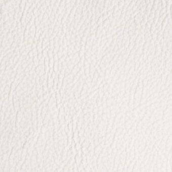 White leather texture sample with a dense, irregular wrinkle pattern and matte finish, labeled “arketipo > leather > pelle first > 110030004075”.