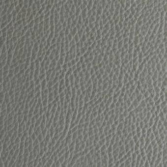 Gray leather texture displaying a dense, irregular grain pattern with a smooth, muted tone and subtle pebbled finish.