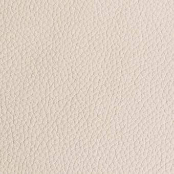 Beige leather texture with a pebble-grain pattern, featuring small indentations and matte finish, studio sample with product code visible.