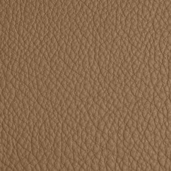 Tan leather texture with pebble grain, displaying a repeating pattern of raised bumps and intersecting lines, matte finish, warm brown tone.