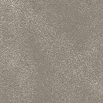 Leather texture sample, muted gray-brown, finely pebbled surface with matte finish and dense, tactile quality.