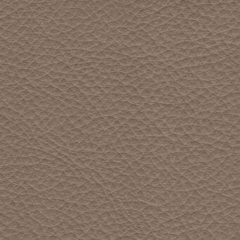 Brown leather texture with a dense, irregular geometric pebble grain pattern, muted taupe tone, and matte finish.