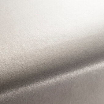 Beige satin fabric sample, Belmondo BM 65, displays a fine weave and subtle sheen with a diagonal fold and soft, diffused lighting.