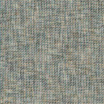 Woven fabric, muted green with beige and gray, dense intersecting thread texture, slightly nubby surface, uniform weave pattern, neutral background.