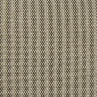 Woven fabric sample, mid-gray tones, rectangular grid pattern with “belmondo” label; durable matte texture, horizontal banding visible.