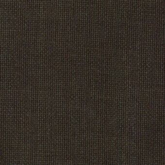 Dark brown textured fabric with a repeating grid pattern and heathered effect, displaying a dense, matte, nubby weave and label details.