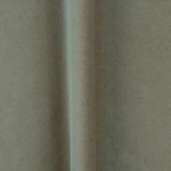 Olive-green fabric swatch with textured weave, vertical fold, and matte-sheen finish; labeled “bellavista fabrics cat c o vc 312”.