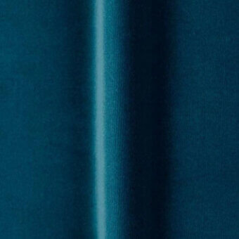 Teal fabric swatch with a smooth, polished texture and slight sheen, displaying label text “bellavista > fabrics > cat c > o vc 730”.