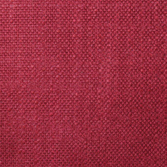 Red woven fabric texture with a granular surface, dense regular weave, and matte finish; textile sample labeled “pf p 21”.
