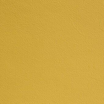 Mustard yellow leather texture with a fine grain and matte finish, displaying a smooth, consistent, and subtly pebbled surface pattern.