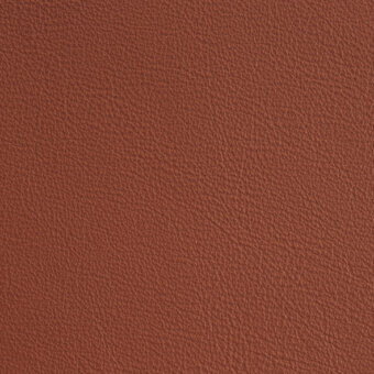 Reddish-brown leather texture with fine granular grain, matte finish, consistent pore density, and subtle tonal variations; sample labeled “bellavista.”