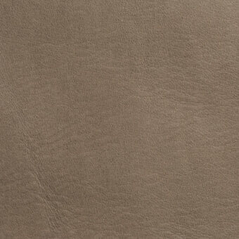 Bellavista leather texture sample in muted taupe, displaying a matte finish with subtle grain, fine creases, and a slightly distressed appearance.