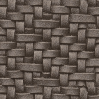 Woven eco-leather texture displaying dark gray tonal variations, a regular grid pattern, and a visible leather grain with clean, aligned edges.
