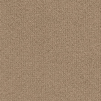 Medium-brown fabric sample with dense granular texture, matte finish, and subtle tonal variations; brand text “bizzotto” visible.