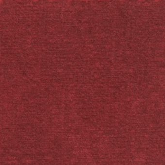Red textile sample displaying a dense, irregular woven pattern and matte finish with a granular texture and consistent coloration.