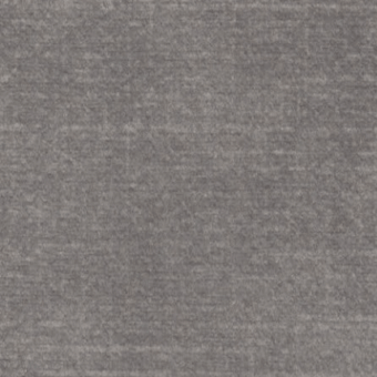 Muted gray fabric sample with a granular woven texture, displaying faint horizontal striations and a consistent, diffused tone.