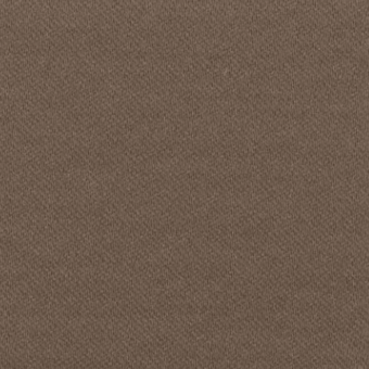 Brown sateen fabric sample with a diagonal weave and slight sheen, displaying a fine grain texture and even lighting.