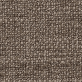 Woven texture sample in warm brown tones, featuring a dense, rounded pattern resembling coarse jute or hemp fabric with a matte finish.