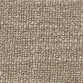 Beige woven fabric texture displaying a dense grid of small, rounded knots and short fibers with a matte, rustic finish.