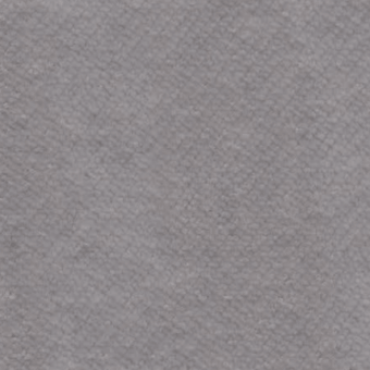Gray velvet fabric swatch displaying a mottled texture with darker gray speckles, matte finish, and product code text at the bottom.
