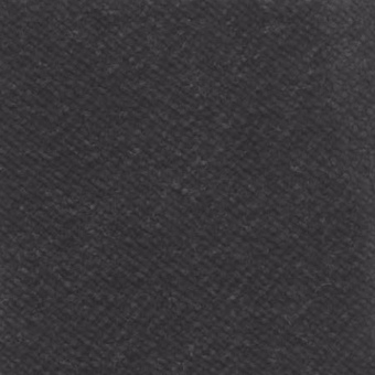 Dark gray fabric texture with a diagonal weave and granular surface, displaying a velvety sheen and consistent, muted tone in even lighting.