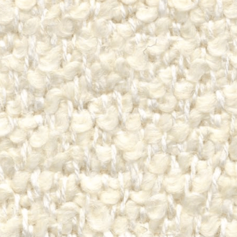 Off-white woven fabric texture with a nubby, irregular surface; horizontal and vertical threads create a soft, knitted-like pattern.