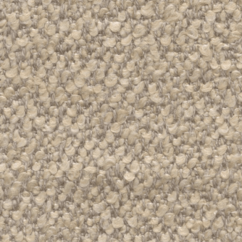 Beige woven texture with a nubby surface, featuring rounded forms and heathered tonal variations, resembling a natural fiber fabric.
