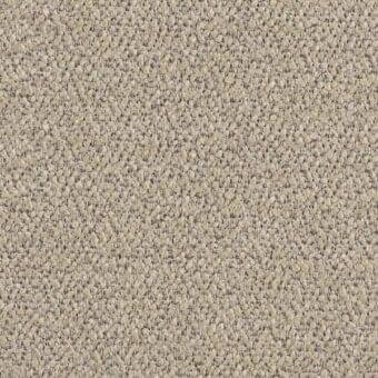 Yeti fabric texture, light beige granular surface, mottled tone variations, dense particle composition, matte finish, Bizzotto Nara collection.