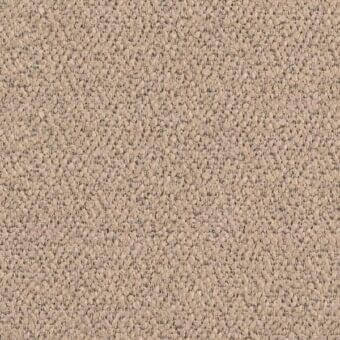 Beige textile sample with granular texture, speckled surface, and matte finish; displays “bizzotto nara fabrics yeti 44” text.