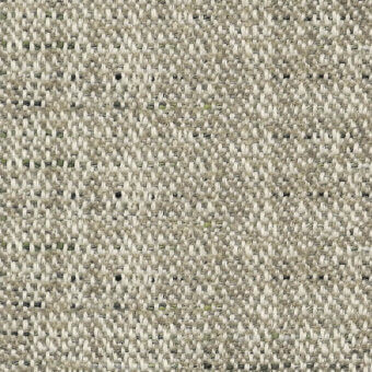 Woven fabric sample, neutral beige and cream tones, dense irregular texture with visible horizontal and vertical yarns, labeled “Azalea” by Bolzan Letti.