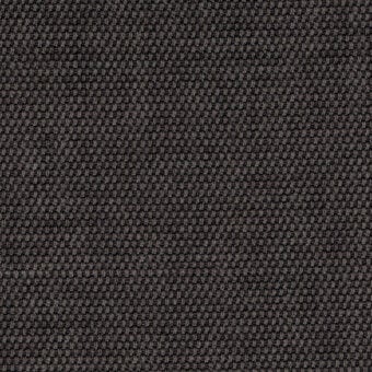 Charcoal gray fabric sample displaying a dense, textured weave with subtle tonal variations and a matte finish; uniform granular appearance.