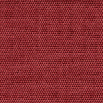 Terracotta woven fabric texture with a grid pattern, matte finish, and raised knots; label reads “bolzan letti > fabric > cosme > e221”.