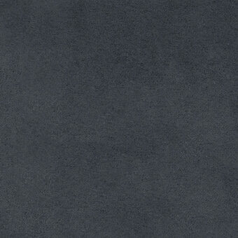 Novabuk fabric sample, dark gray, dense granular texture with short pile; Bolzan Letti label visible, studio lighting.