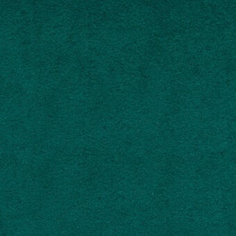 Teal Novabuk fabric sample with a dense, short pile texture and matte finish, labeled “bolzan letti” with material code 69.